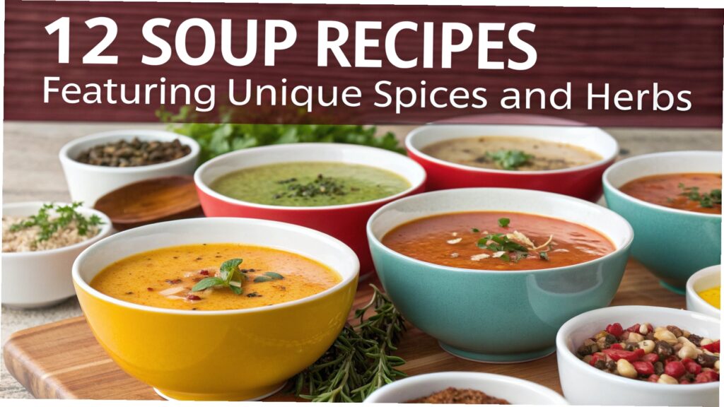 12 Soup Recipes Featuring Unique Spices and Herbs 1 Soup Recipes Featuring Unique Spices and Herbs