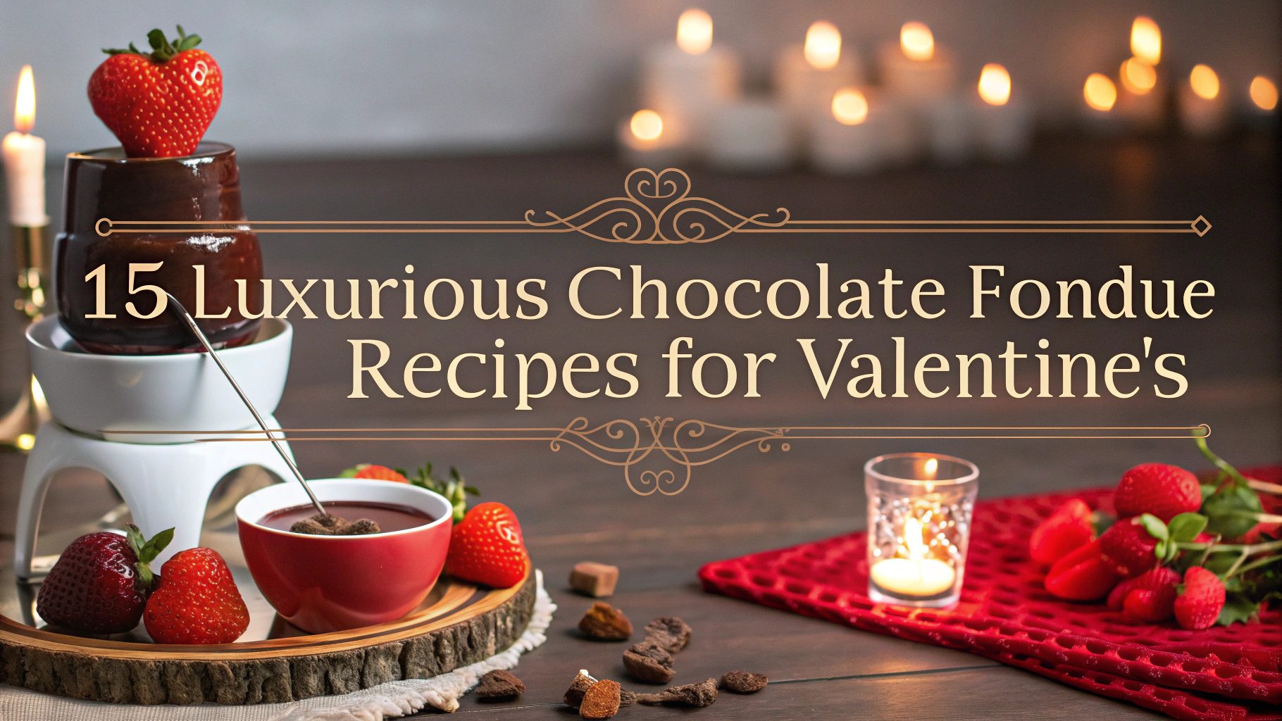 15 Luxurious Chocolate Fondue Recipes for Valentine's Day You’ll Love 1 Luxurious Chocolate Fondue Recipes for Valentine's Day