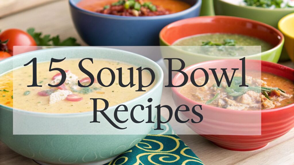 15 Soup Bowl Recipes to Unveil Comfort and Flavor 1 Soup Bowl Recipes