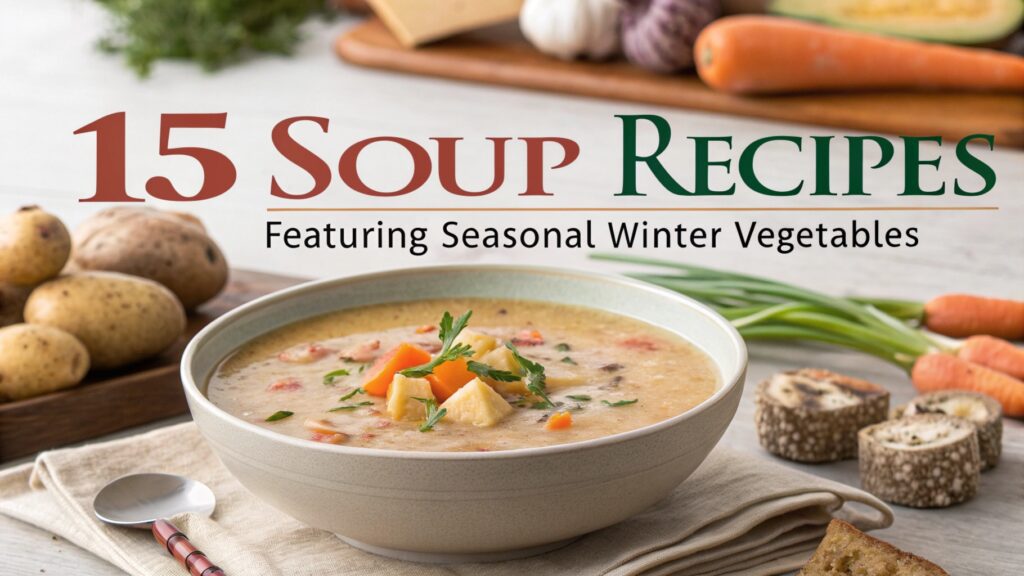 15 Soup Recipes Featuring Seasonal Winter Vegetables 1 Soup Recipes Featuring Seasonal Winter Vegetables