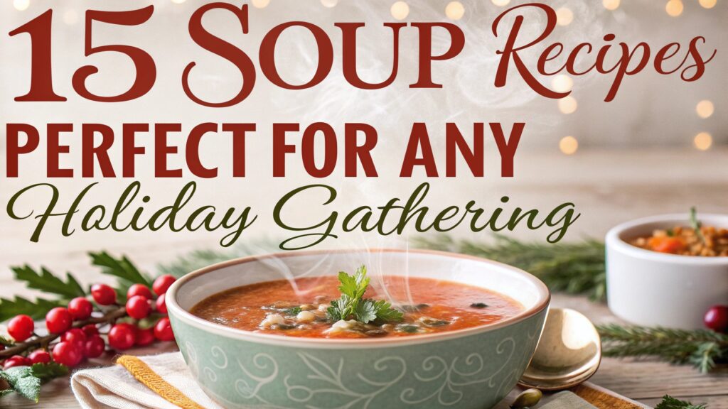15 Soup Recipes Perfect for Any Holiday Gathering 1 Soup Recipes Perfect for Any Holiday Gathering