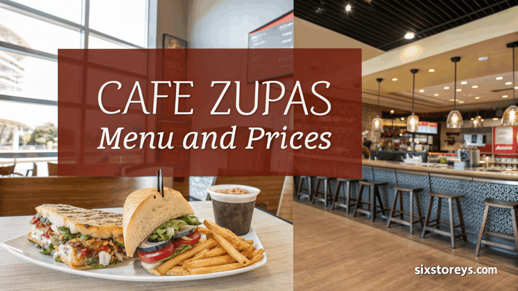 Cafe Zupas Menu and Prices