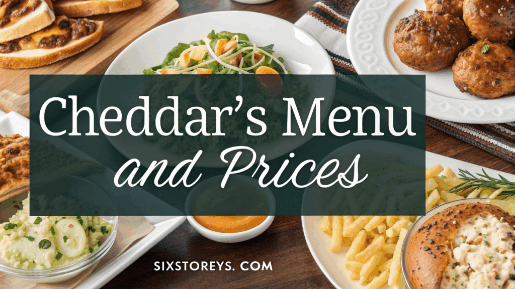 Cheddars Menu and Prices