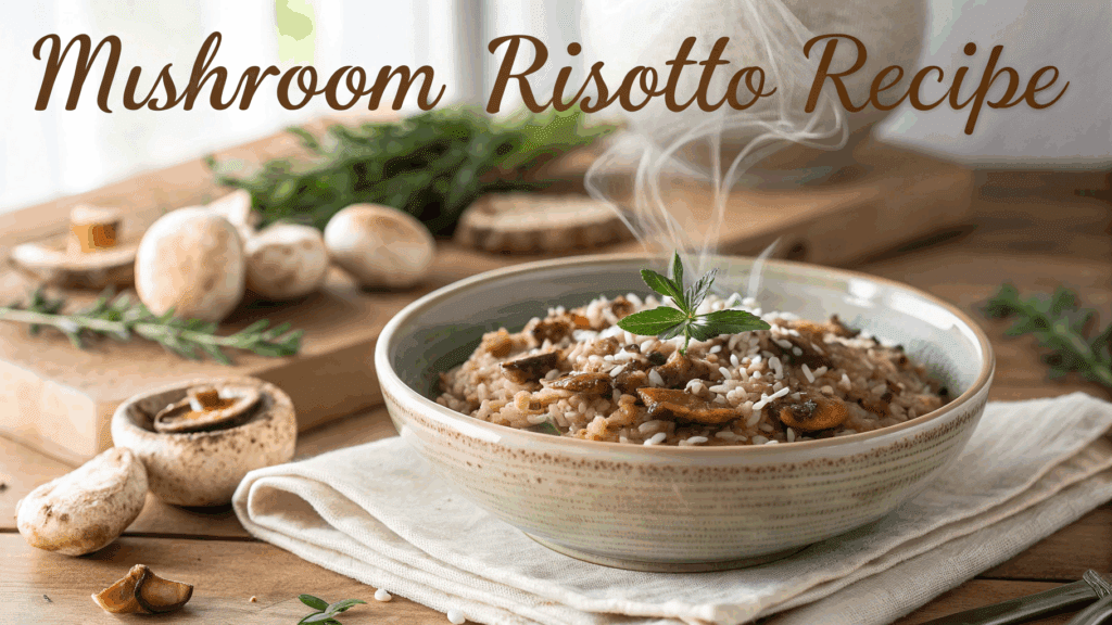 Mushroom Risotto Recipe Creamy Delicious Italian Classic
