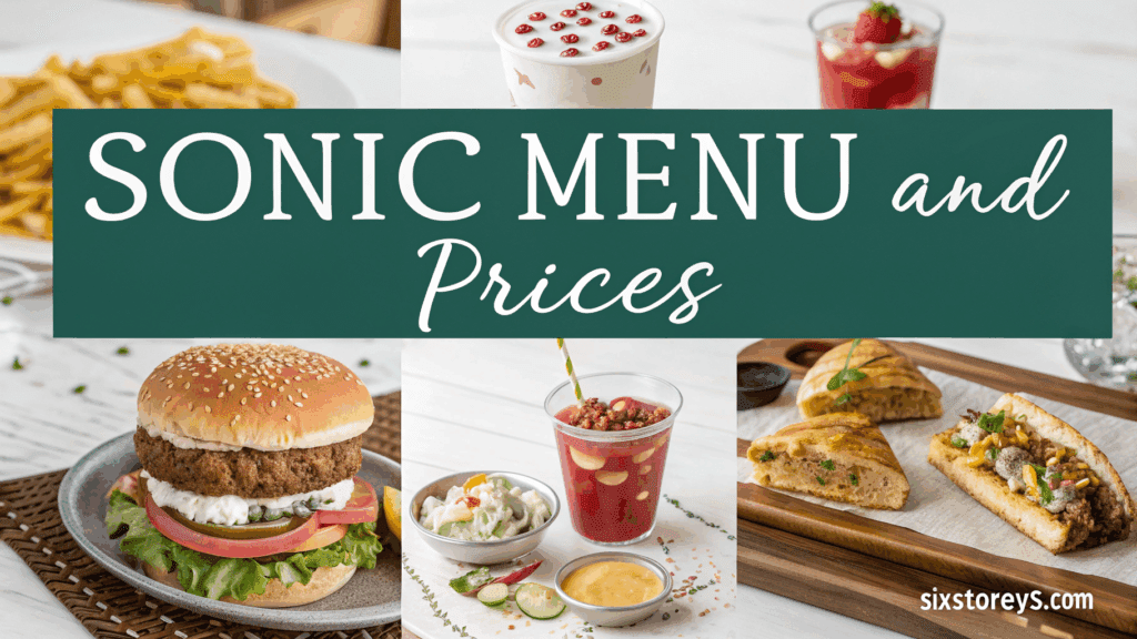 Sonic Menu and Prices