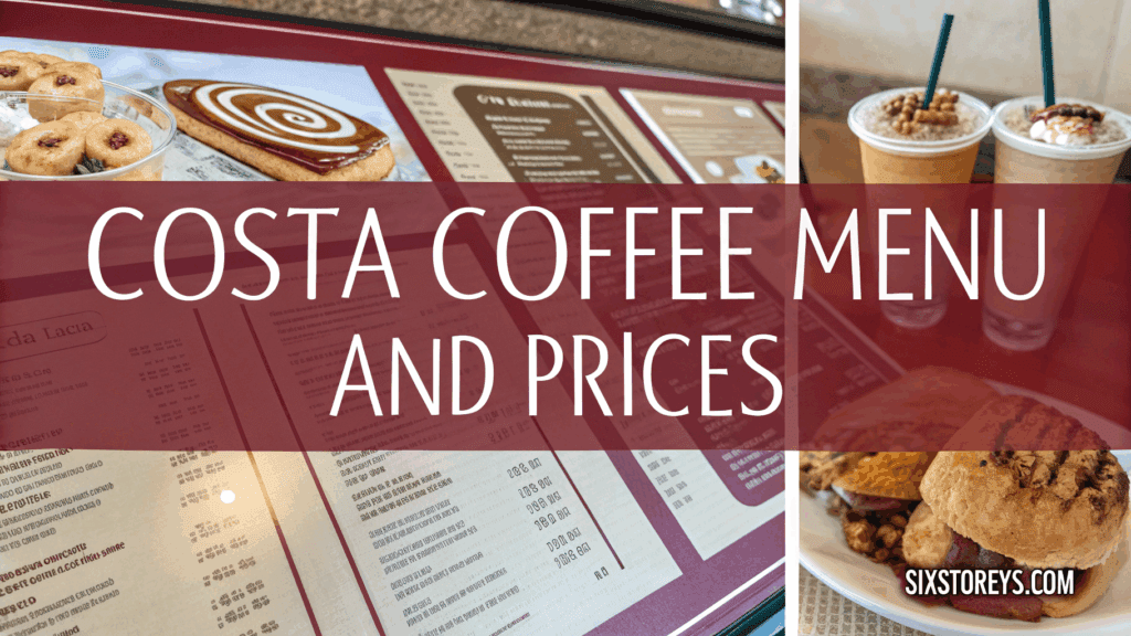 Costa Coffee Menu and Prices