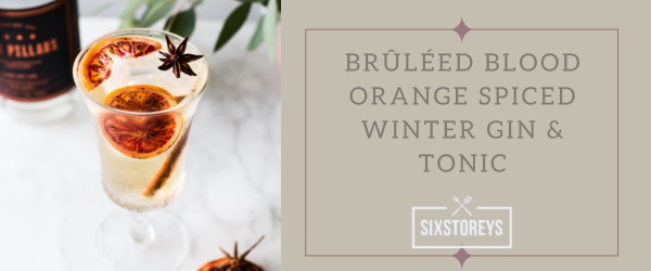 Bruleed Blood Orange Spiced Winter Gin Tonic
