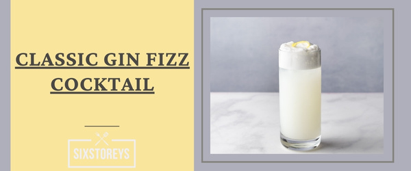 Classic Gin Fizz Cocktail