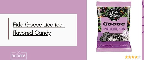 Fida Gocce Licorice flavored Candy