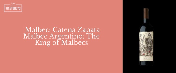Malbec - Catena Zapata Malbec Argentino -  Best Red Wines For Casual Drinking