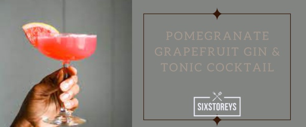 Pomegranate Grapefruit Gin Tonic Cocktail