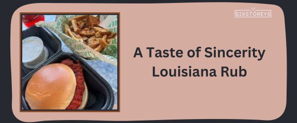 Louisiana Rub - Best Wingstop Chicken Sandwich Flavor