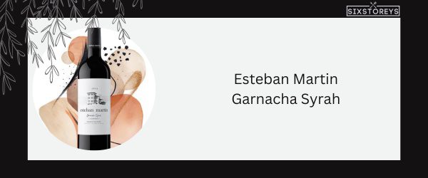 Esteban Martin Garnacha Syrah - Best Red Blend Wine in 2024