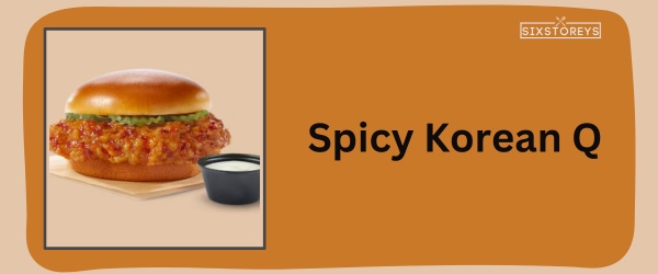 Spicy Korean Q - Best Wingstop Chicken Sandwich Flavor