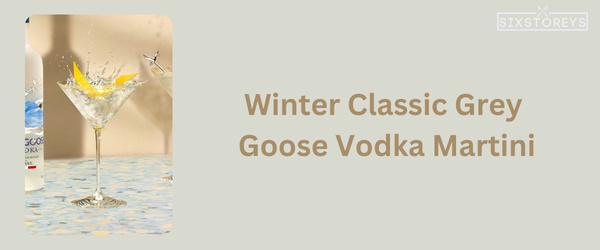 Grey Goose Vodka Martini - Winter Vodka Cocktail