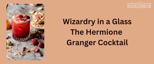 The Hermione Granger Cocktail - Winter Vodka Cocktail