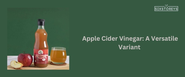 Apple Cider Vinegar - Best Substitute for Black Vinegar in 2023