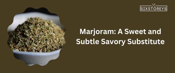 Marjoram - Best Substitutes for Dried Savory of 2024