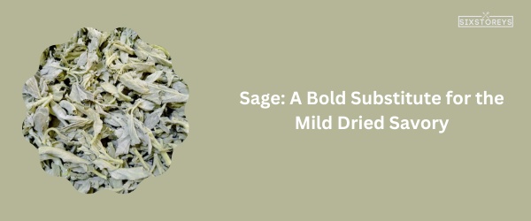 Sage - Best Substitutes for Dried Savory of 2023