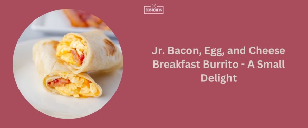 Jr. Bacon, Egg, and Cheese Breakfast Burrito - Sonic Breakfast Menu Best Item