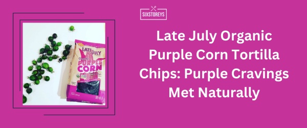 Late July Organic Purple Corn Tortilla Chips - Best Purple Snack Idea