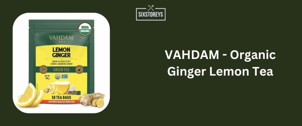VAHDAM - Organic Ginger Lemon Tea - Best Ginger Tea