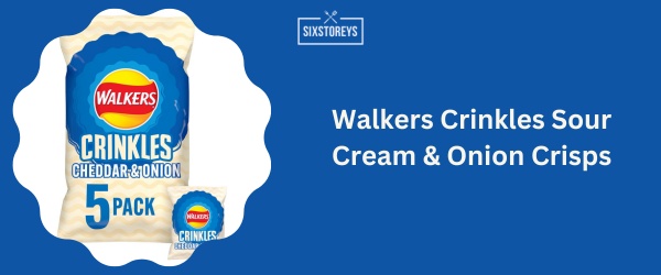 Walkers Crinkles Sour Cream & Onion Crisps - Best Sour Cream And Onion Chips