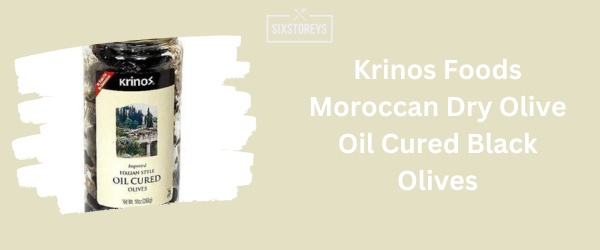 Krinos Foods Moroccan Dry Olive Oil Cured Black Olives - Best Black Olive 2024