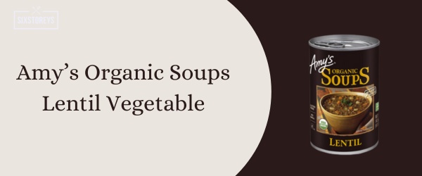 Amy’s Organic Soups Lentil Vegetable - Best Canned Soup of 2024