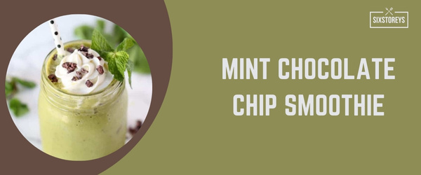 Mint Chocolate Chip Smoothie - Best High Calorie Smoothies of 2024
