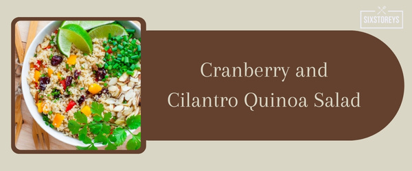 Cranberry and Cilantro Quinoa Salad - Best Side Dish to Serve with Crab Cakes in 2024