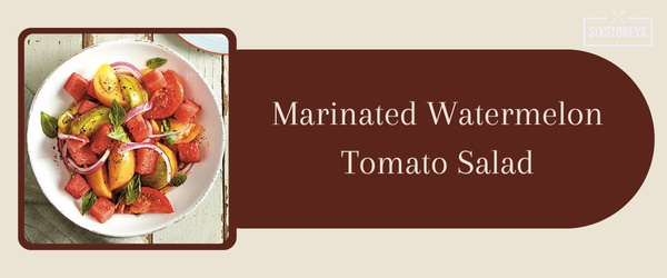 Marinated Watermelon Tomato Salad - Best Side Dish to Serve with Crab Cakes in 2024