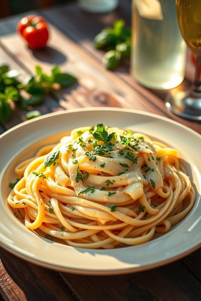creamy fettuccine alfredo recipe