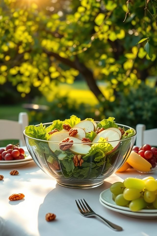 crisp apple walnut salad