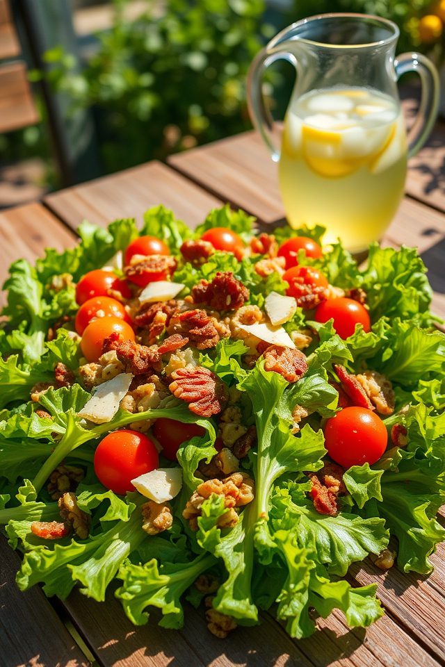 crispy bacon fris e salad
