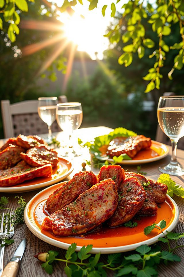 curried grilled lamb steaks