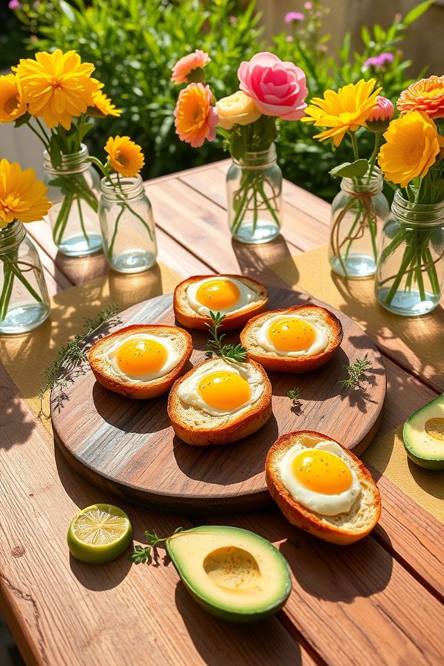 egg cooked in bread