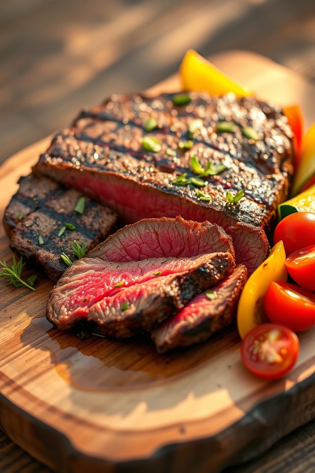 flavorful grilled flank steak