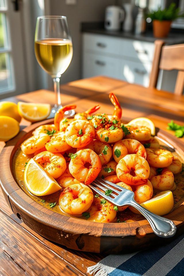 garlic butter shrimp delight