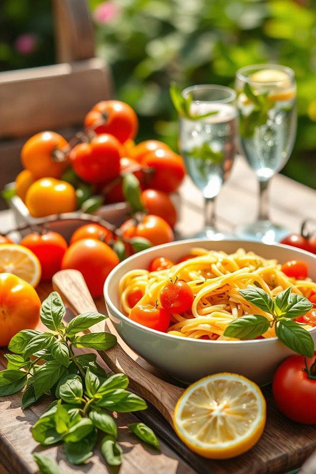 minimalist summer pasta recipe