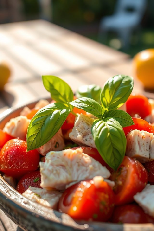 refreshing tuna tomato salad