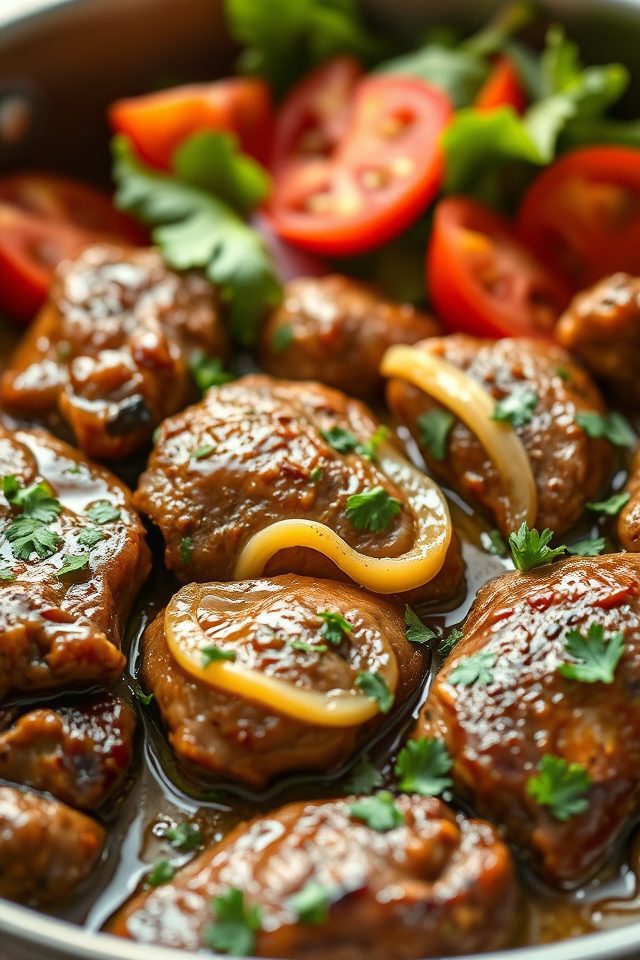 saut ed livers with garlic