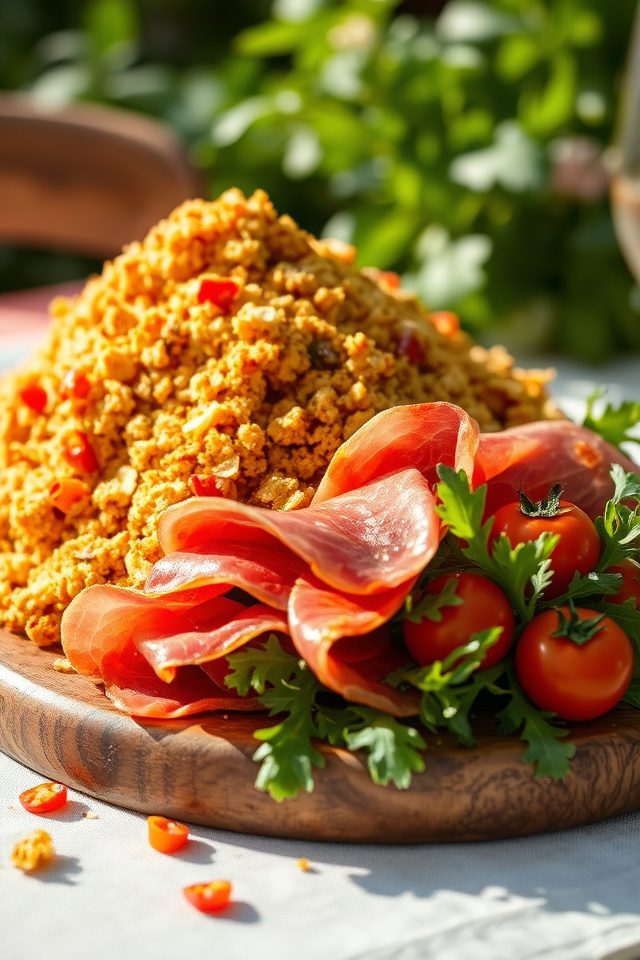 savory prosciutto chili crunch