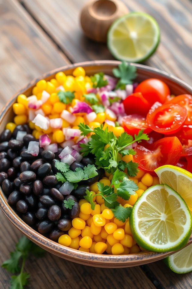 spicy corn and black bean salad
