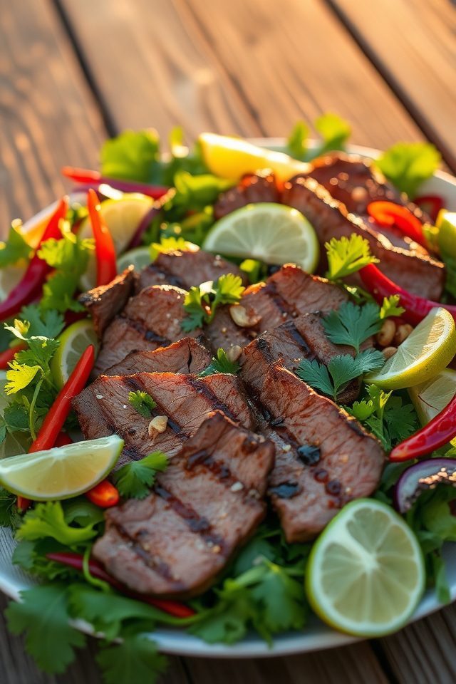 vibrant steak salad delight
