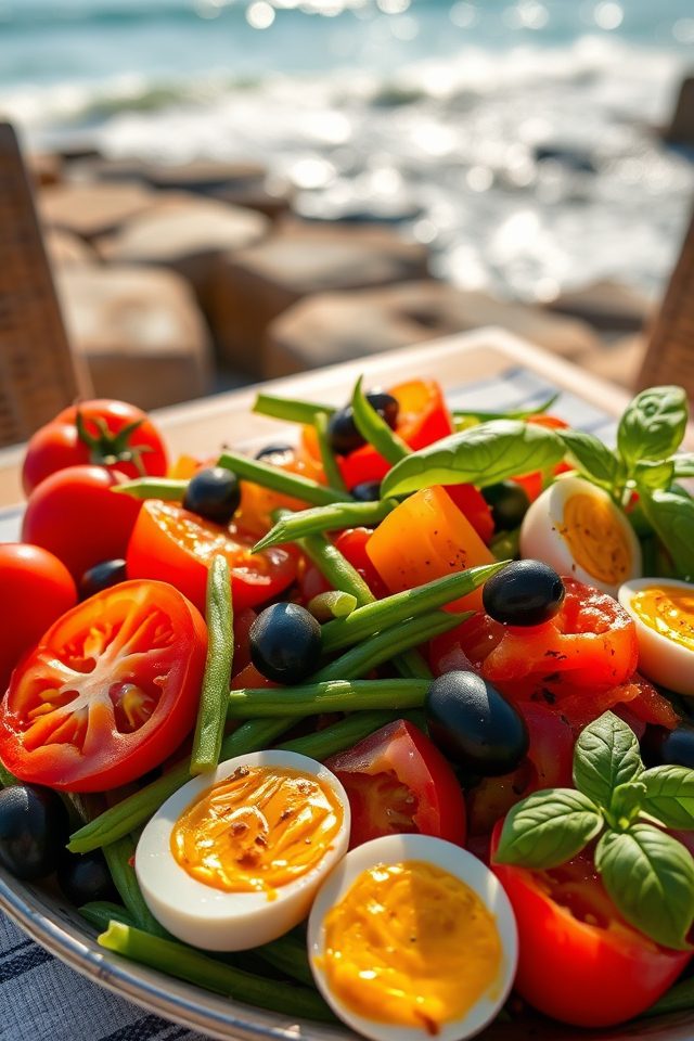 vibrant summer french salad