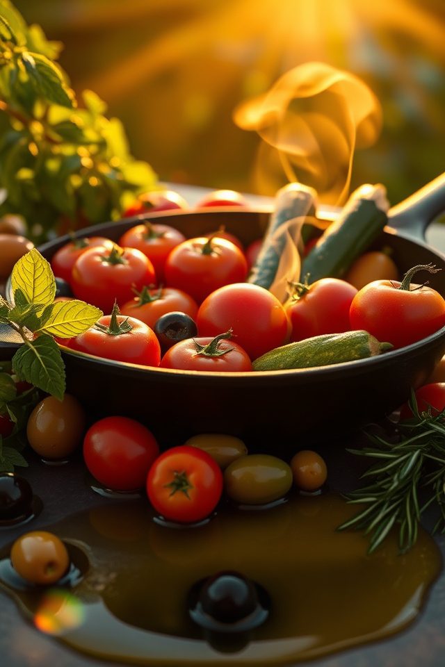vibrant vegetable olive oil