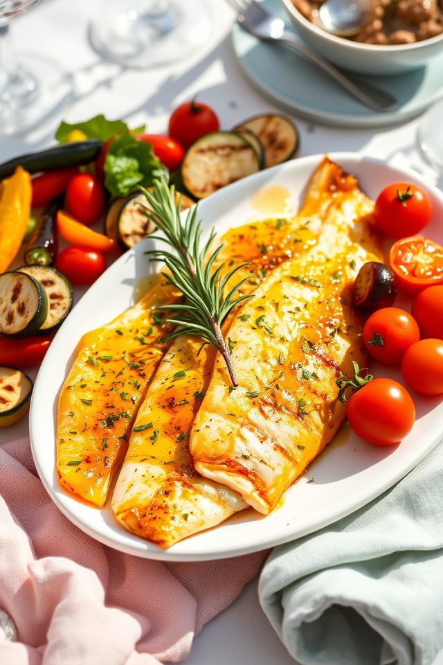 zesty mustard herb mackerel